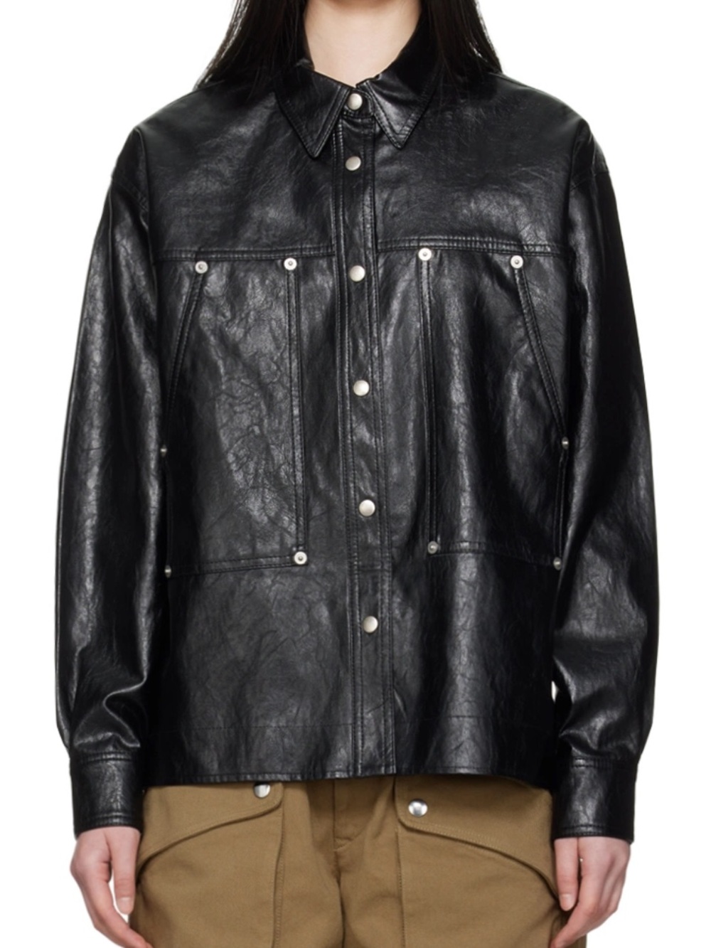 ETOILE ISABEL MARANT
Abelia Faux Leather Shirt Jacket